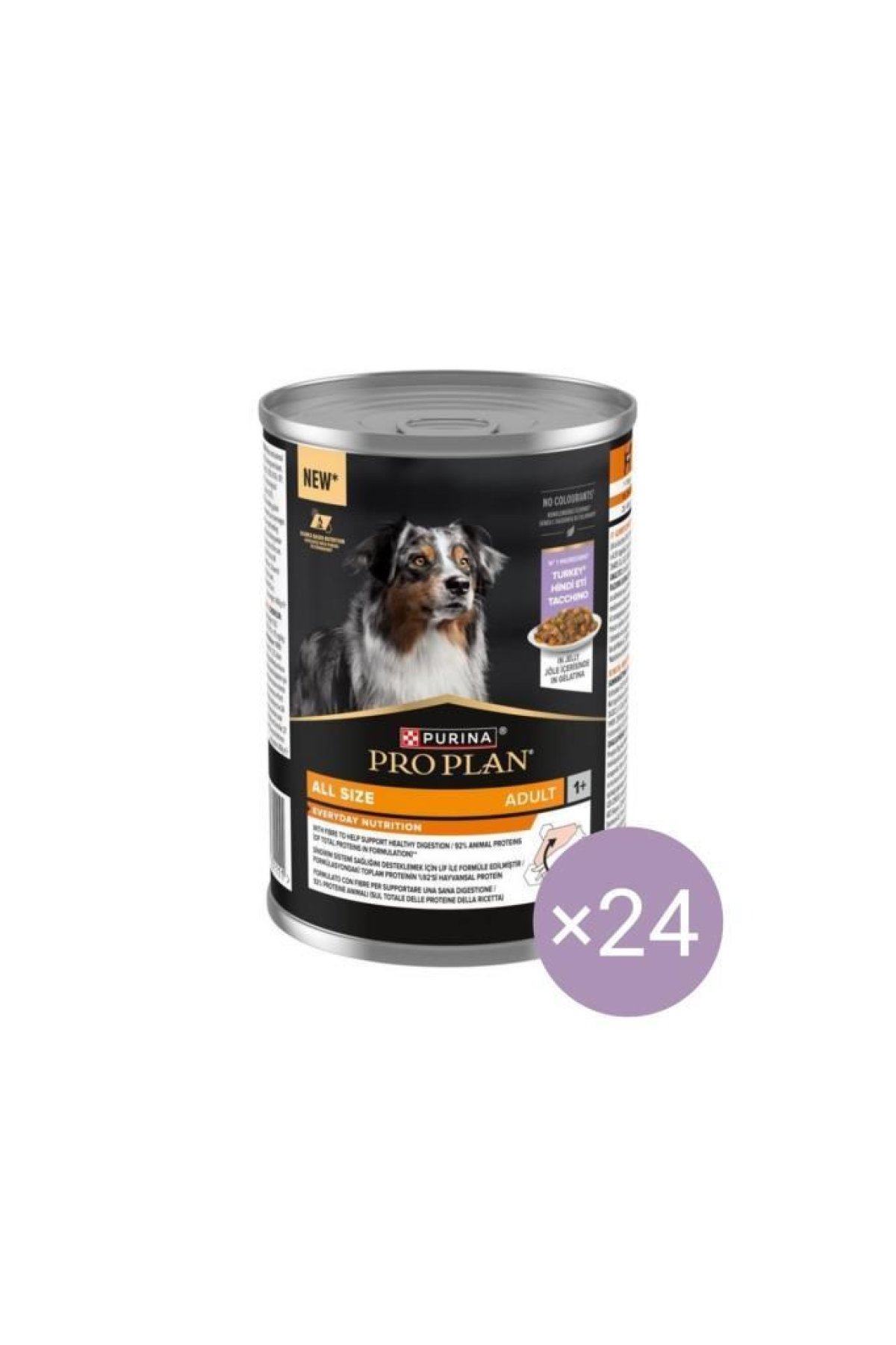Hindi Etli Yetişkin Köpek Konservesi 400 Gr x 24 Adet