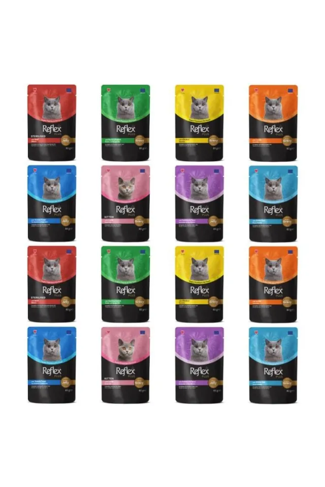 Plus Karışık Pouch Kedi Maması 85 Gr X 16 Adet