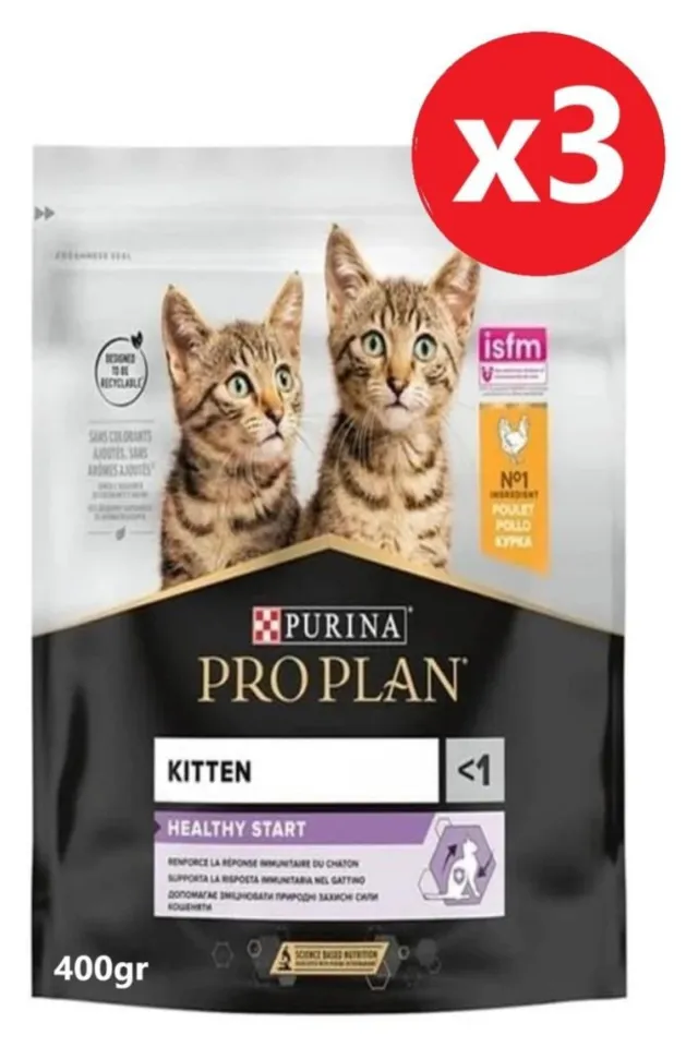 Junior Tavuklu Yavru Kedi Maması 400 gr*3 Adet
