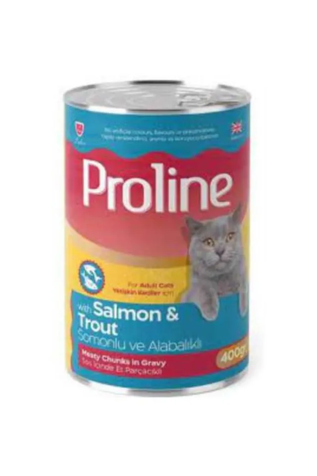 Somonlu ve Alabalıklı Gravy Yetişkin Kedi Konserve Maması 400 Gr