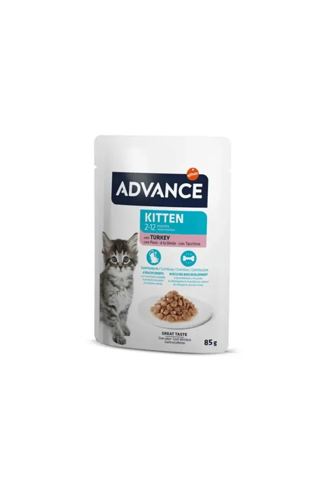 Kitten Turkey Hindi Etli Yavru Kedi Yaş Maması 85Gr
