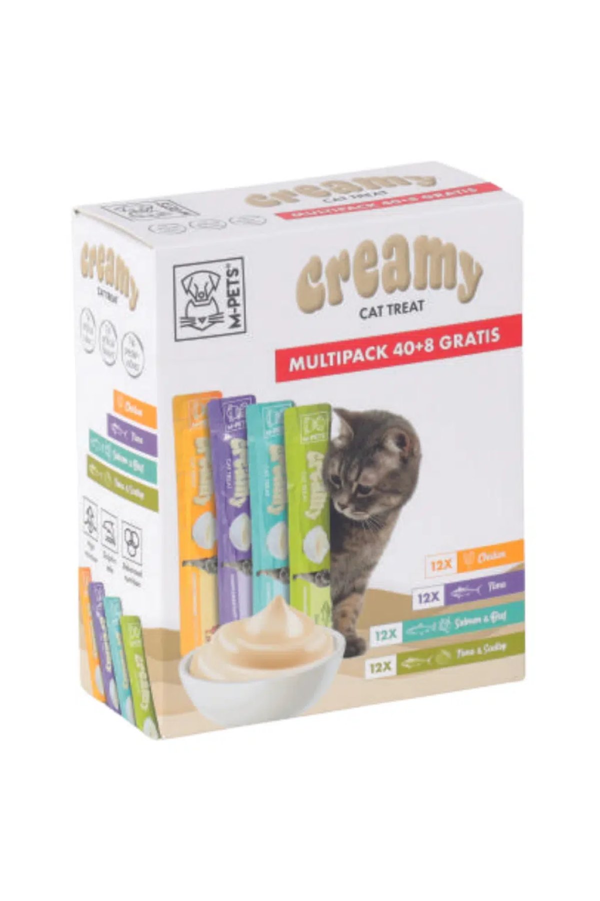 Creamy Karışık Lezzetler 1 Krema Kedi Ödülü 48x15 Gr