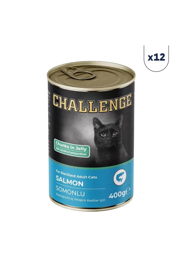 Somonlu Kısırlaştırılmış Yetişkin Kedi Konservesi 400 gr 12'li