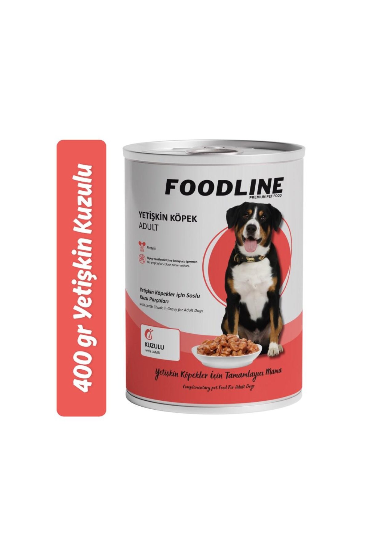 Kuzu Etli Yetişkin Köpek Konservesi 400 Gr
