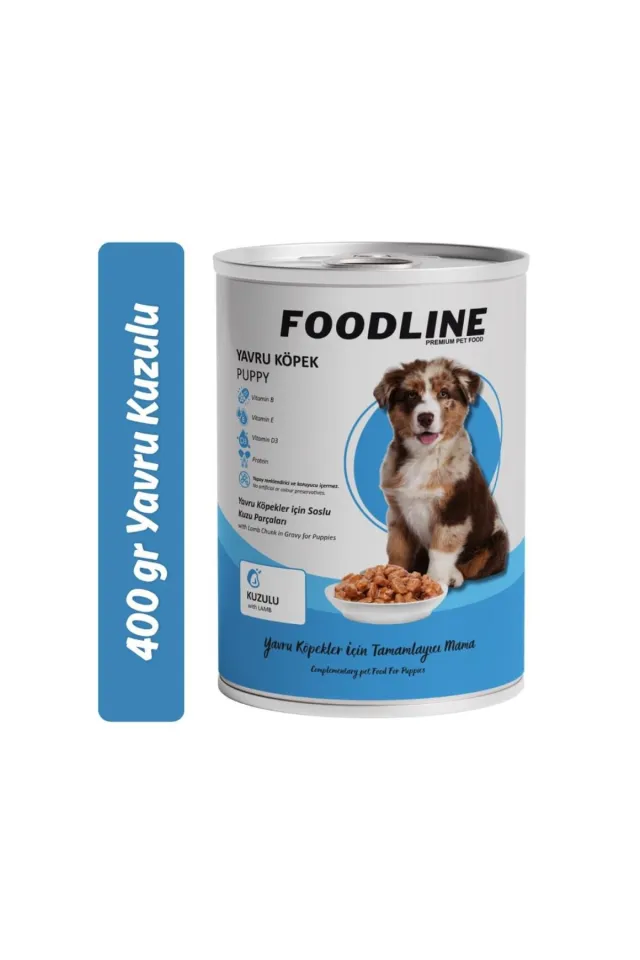Kuzu Etli Yavru Köpek Konservesi 400 Gr