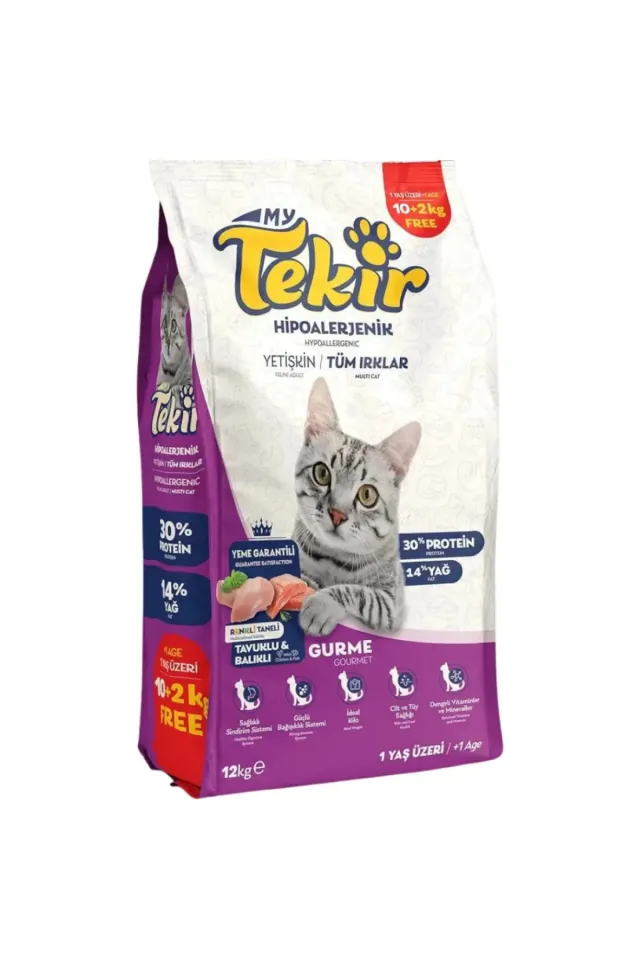 Gourmet Hipoalerjenik Yetişkin Kedi Maması 12 kg
