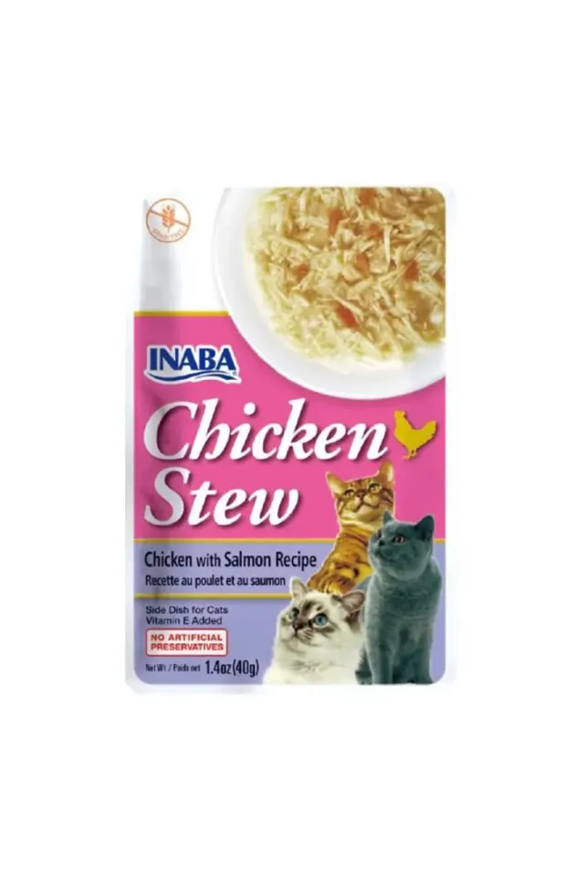 Ciao Chicken Stew Tavuk Güveç ve Somonlu Pate Kedi Ödülü 40 Gr