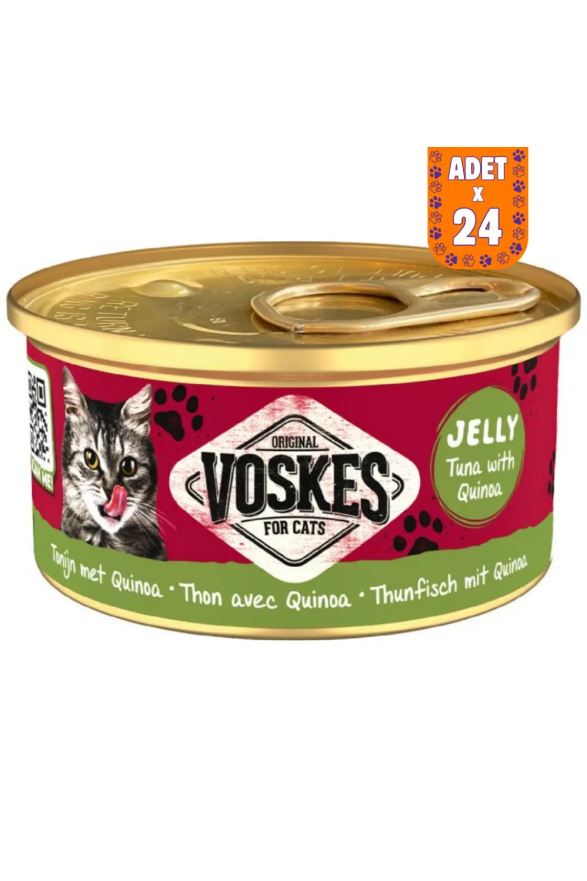 Ton Balıklı ve Kinoalı Kedi Konservesi 24x85 Gr