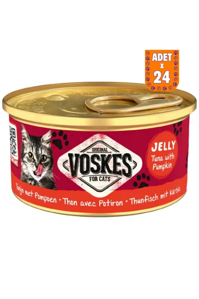 Ton Balıklı ve Balkabaklı Kedi Konservesi 24x85 Gr