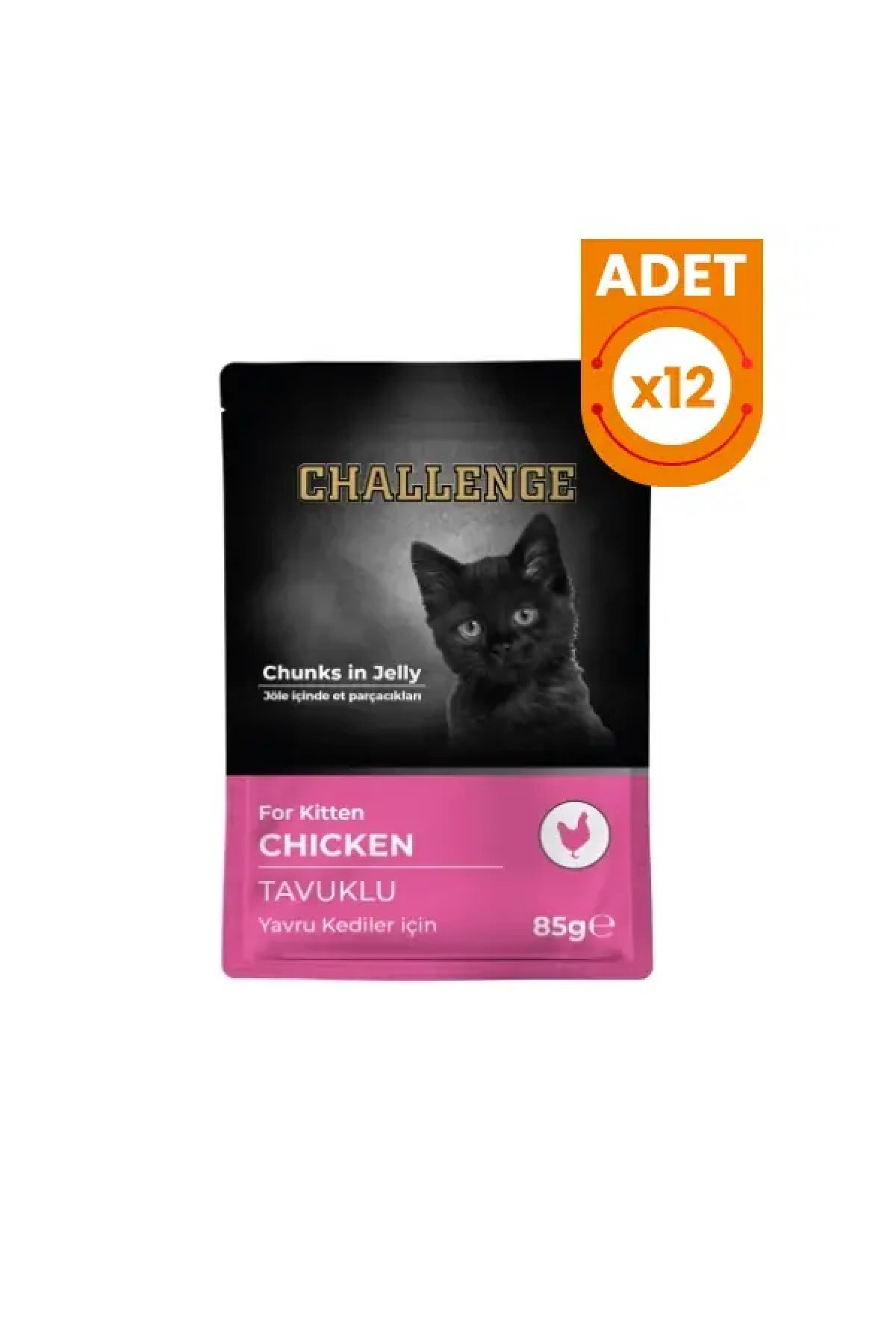 Tavuklu Pouch Yavru Konserve Kedi Maması 12 Adet 85 Gr