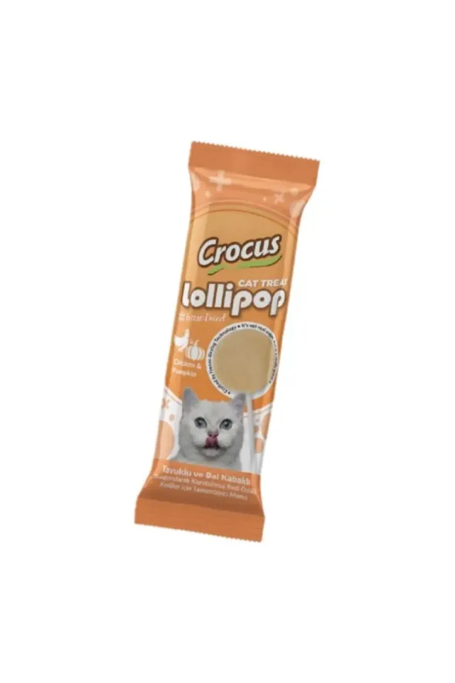 Tavuklu ve Balkabaklı Lolipop Kedi Ödül Maması 1.4 Gr Adet 1,5 Kg 1