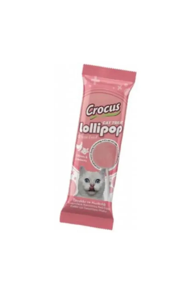 Tavuklu ve Kızılcıklı Lolipop Kedi Ödül Maması 1.4 Gr