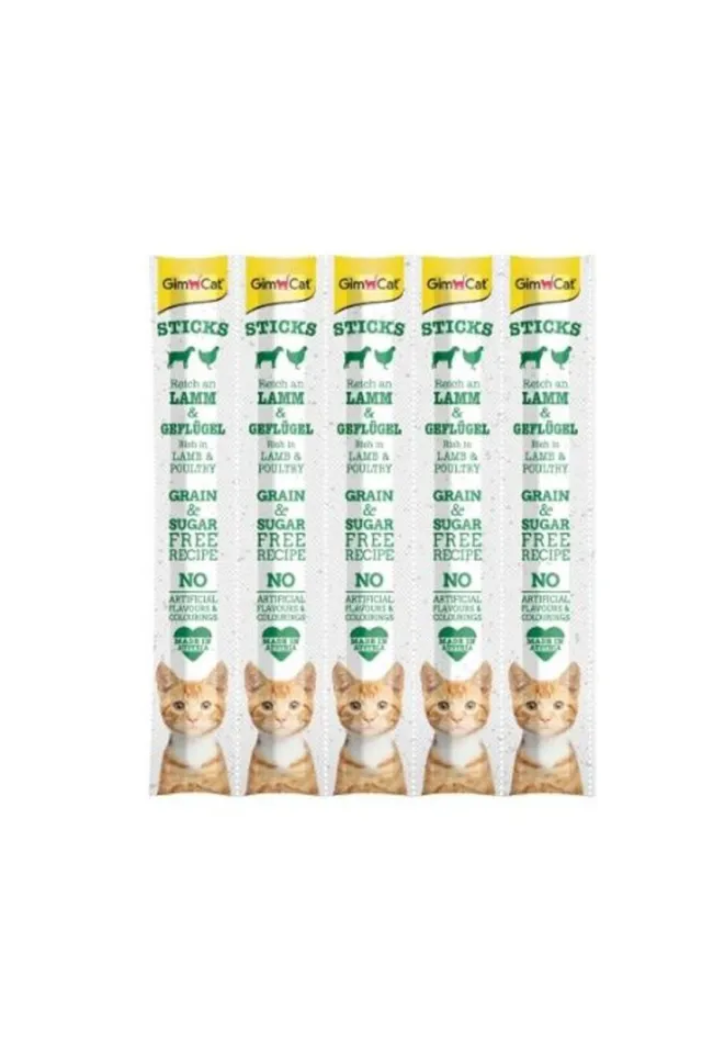 Sticks Kuzulu Ve Tavuklu Çubuk Kedi Ödülü 5 g (5 Adet)