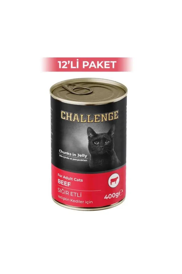Sığır Etli Kedi Konservesi 400 g (12 Adet)