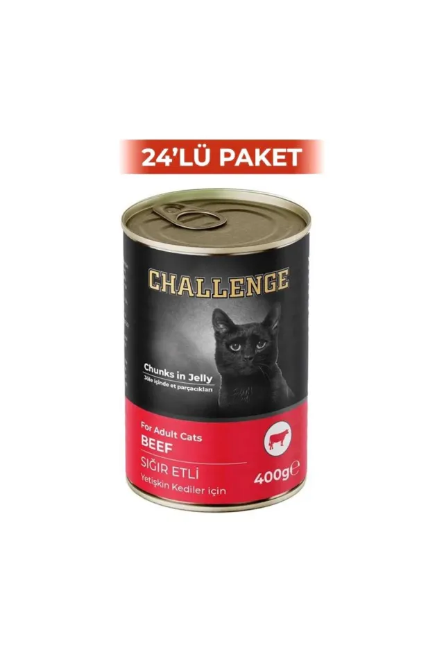 Sığır Etli Kedi Konservesi 400 g (24 Adet)