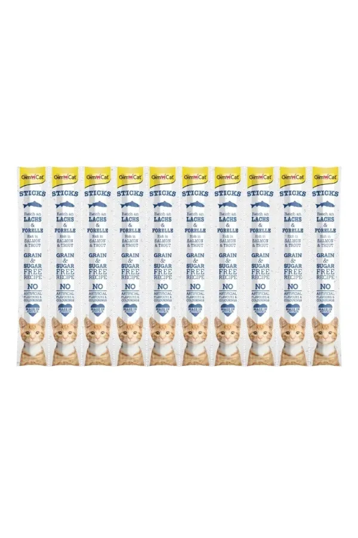Sticks Somonlu ve Alabalıklı Çubuk Kedi Ödül Maması  50 Gr