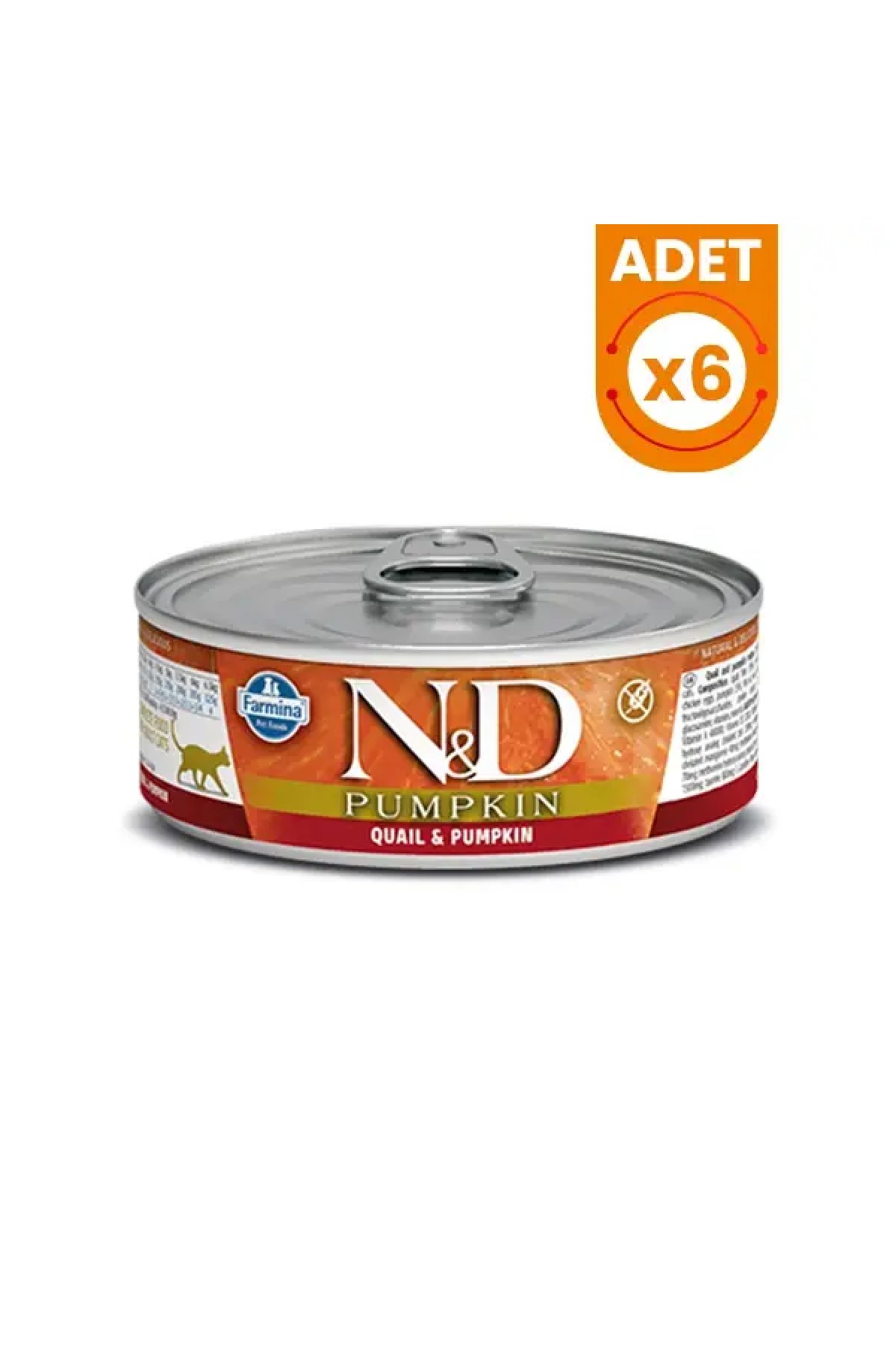 Pumpkin Balkabaklı ve Bıldırcınlı Konserve Kedi Maması 70 Gr 6 Adet