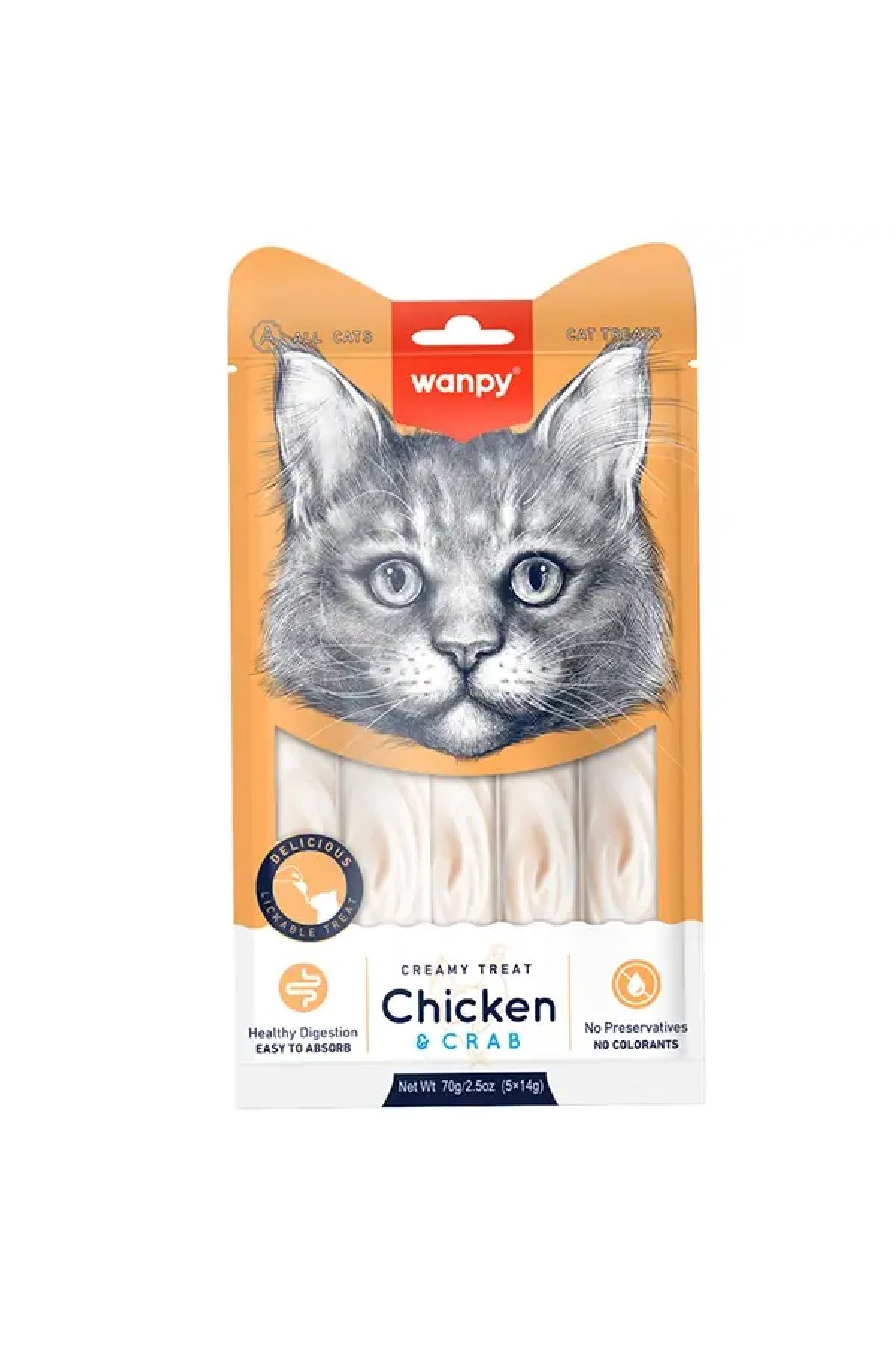 Kremalı Tavuk ve Yengeçli Kedi Ödül Maması 5x14 Gr 