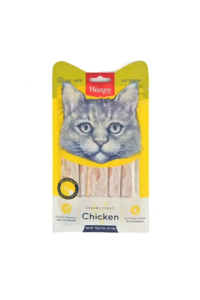 Tavuklu Sıvı Kedi Ödül Maması  5x14 Gr