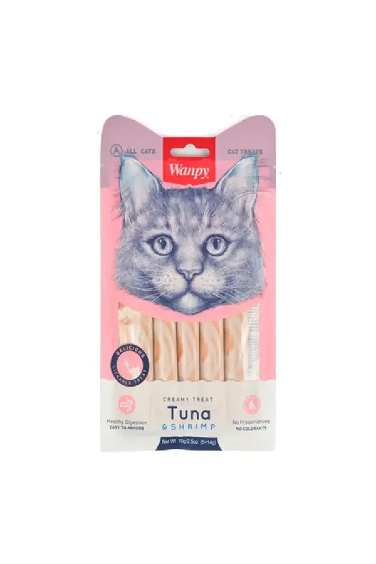 Ton Balığı ve Karidesli Sıvı Kedi Ödül Maması  5x14 Gr