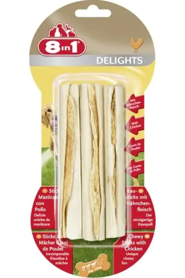 Delights Sticks Tavuklu Köpek Kemik Ödülü  3x75 Gr