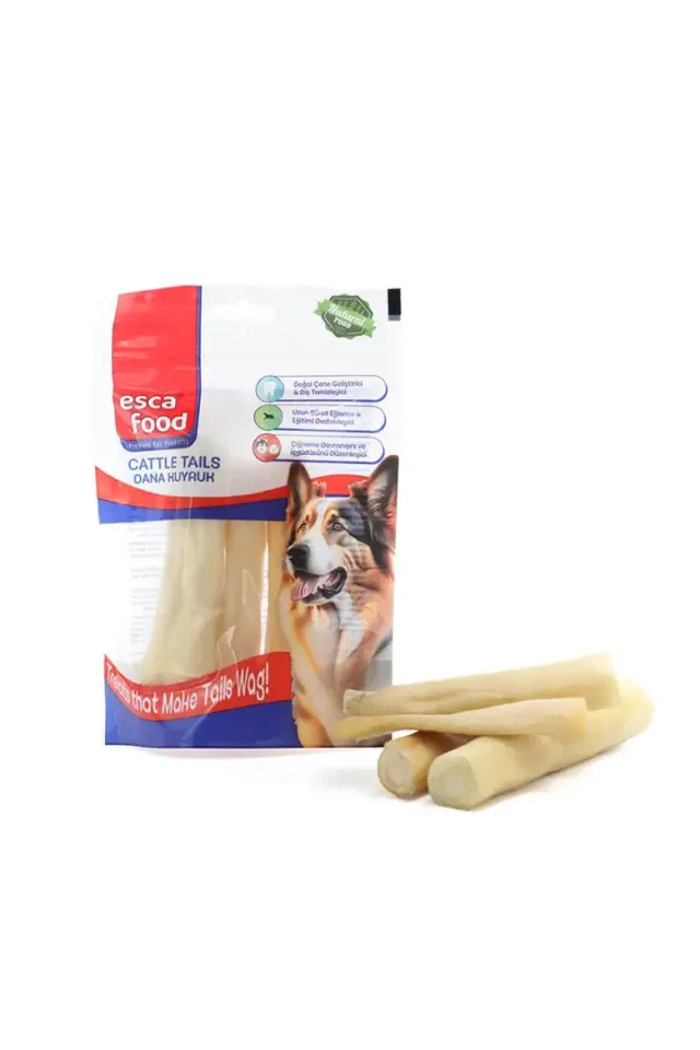 Kurutulmuş Dana Kuyruk Doğal Köpek Ödülü 100 gr