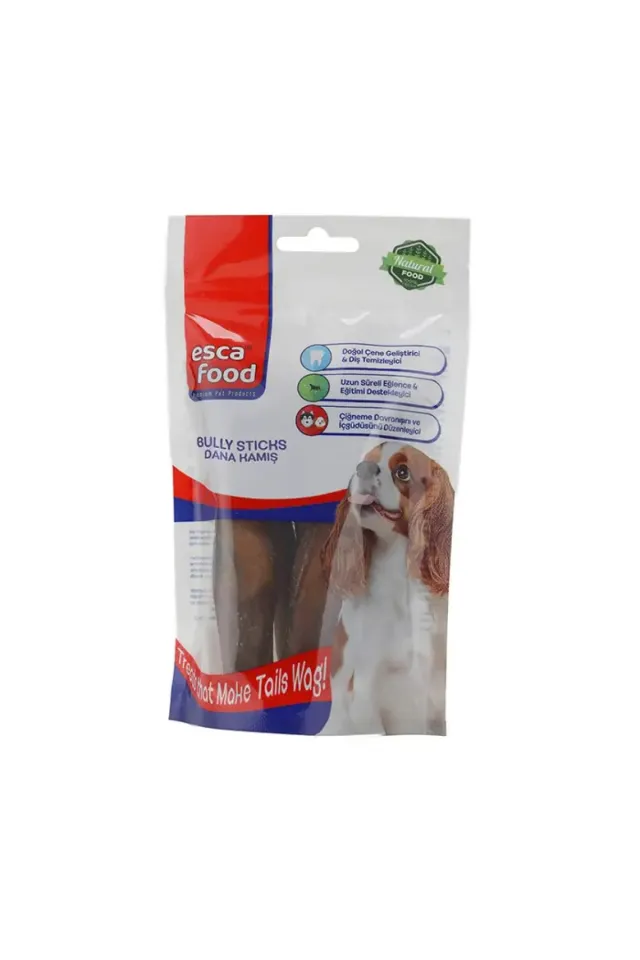 Kurutulmuş Organik Dana Kamış Köpek Ödülü 100gr