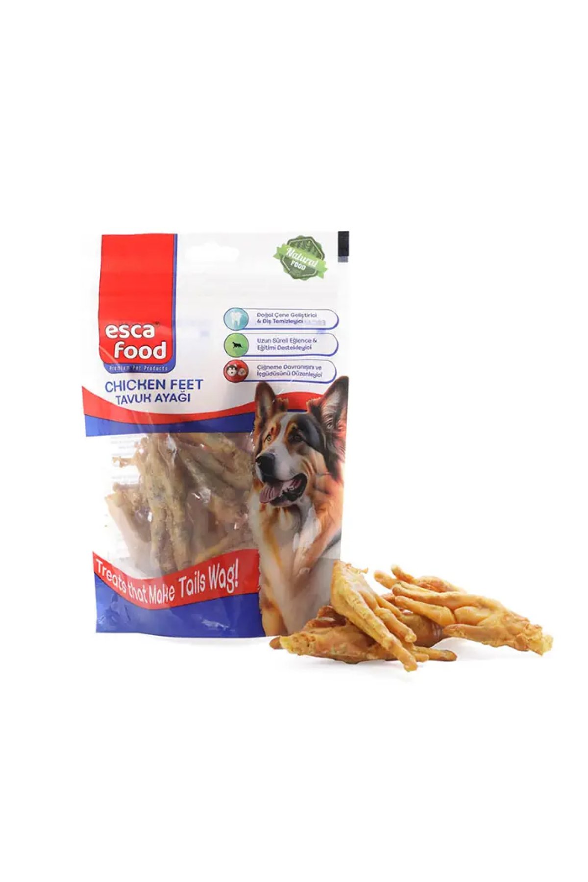 Kurutulmuş Piliç Ayak Doğal Köpek Ödülü 100gr