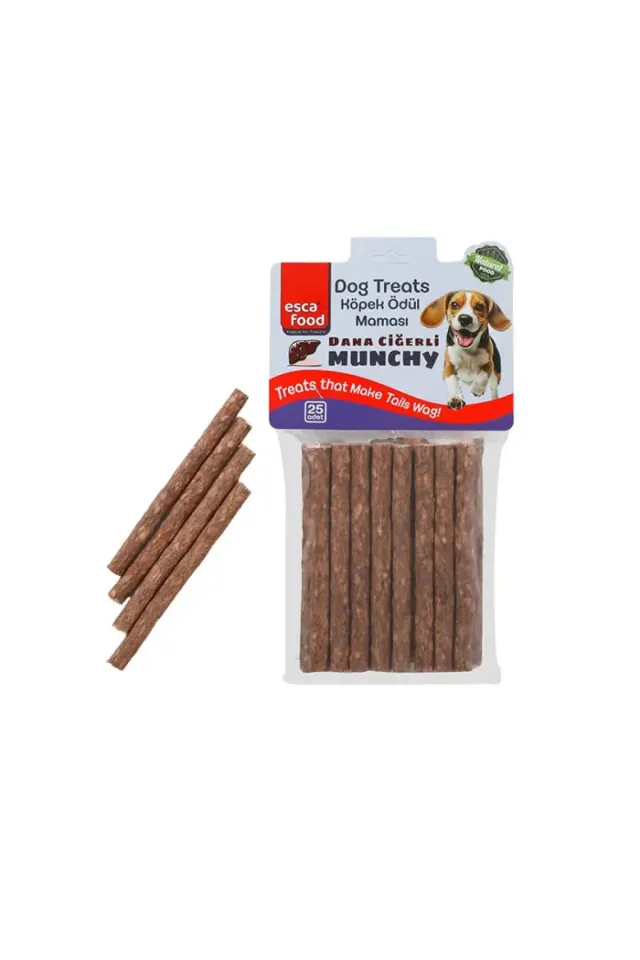 Munchy Dana Ciğerli Çubuk Köpek Ödülü 12cm 25 Adet