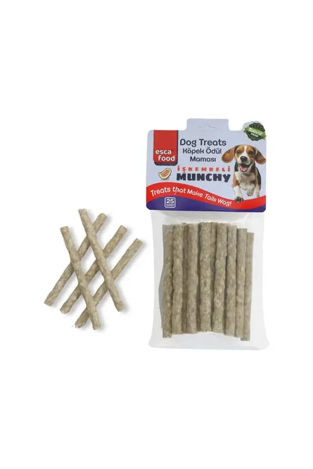 Munchy İşkembeli Çubuk Köpek Ödülü 12cm 25 Adet