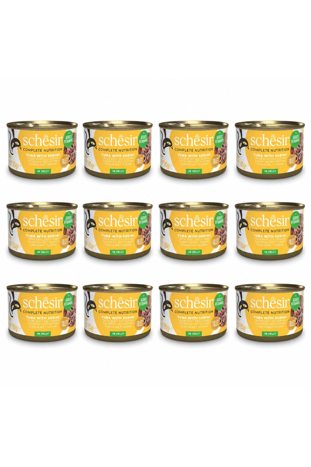 Ton Balıklı ve Yengeçli Yetişkin Kedi Konservesi 70 g (12 Adet)