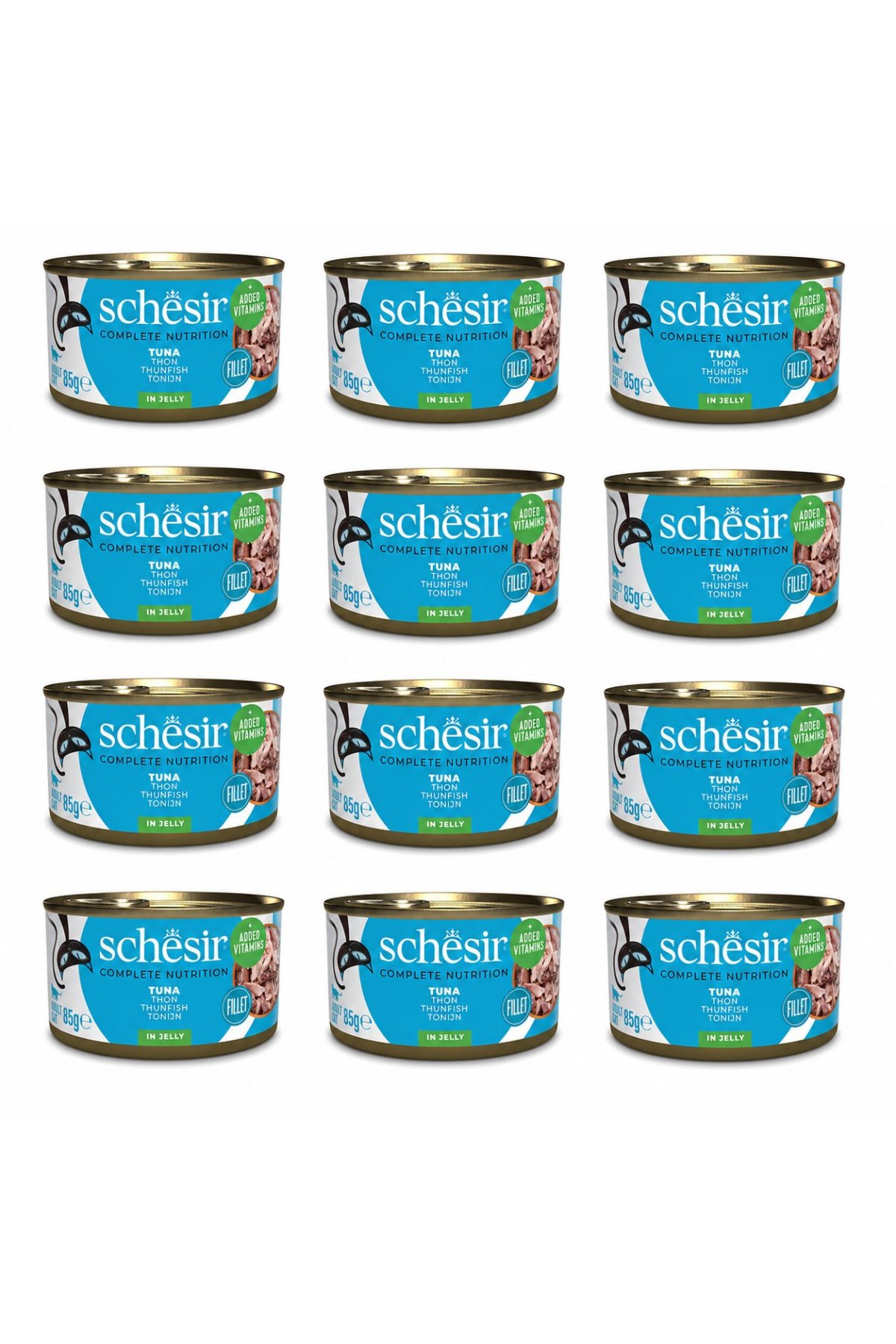 Jöle İçinde Ton Balıklı Yetişkin Kedi Konservesi 85 g (12 Adet)