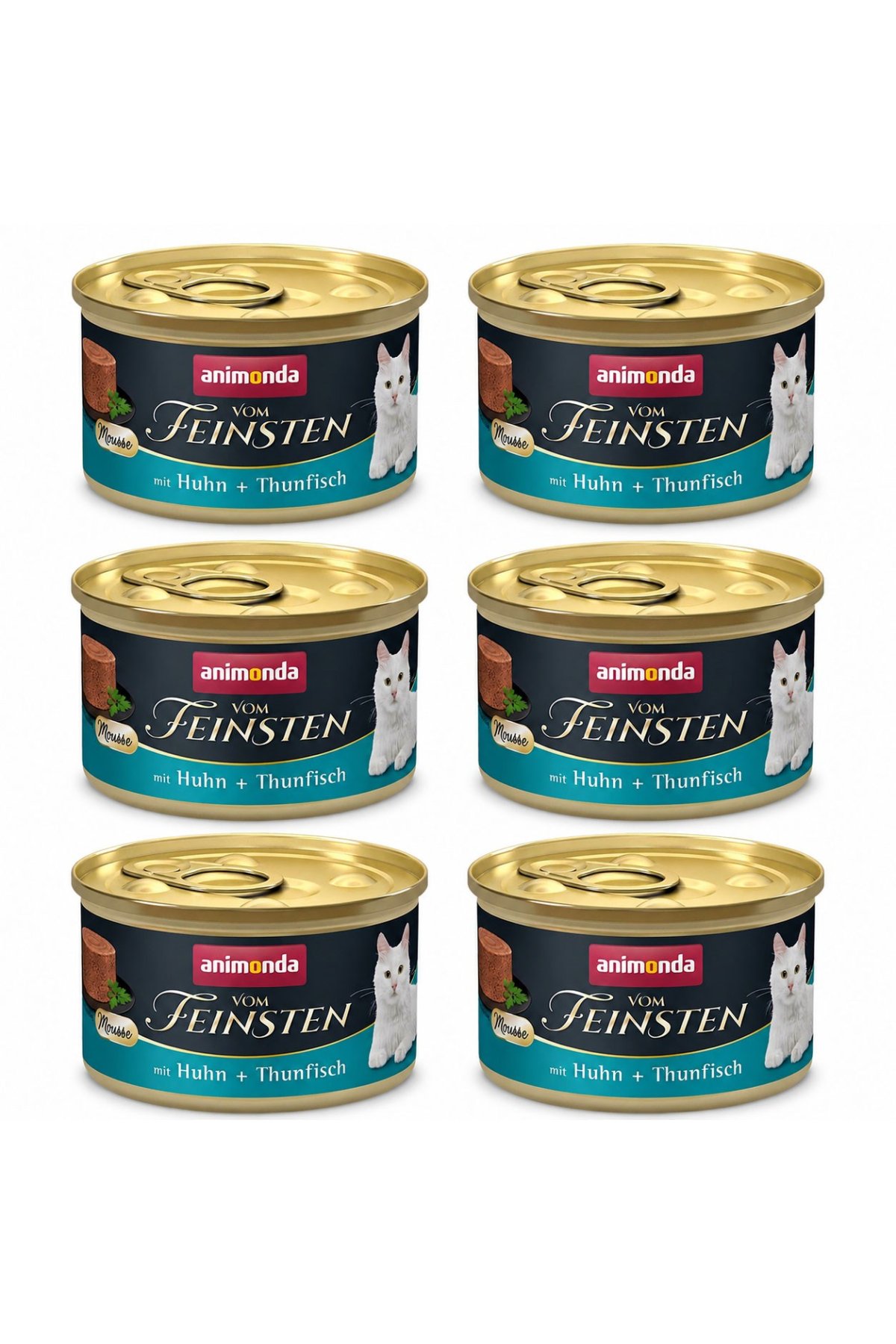 Vom Feinsten Tavuklu ve Ton Balıklı Yetişkin Kedi Konservesi 85 gr (6 Adet)