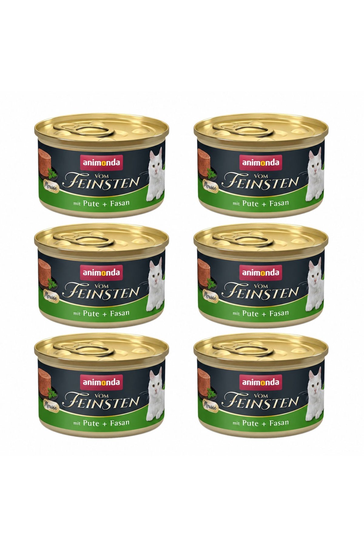 Vom Feinsten Hindili ve Sülünlü Yetişkin Kedi Konservesi 85 gr (6 Adet)
