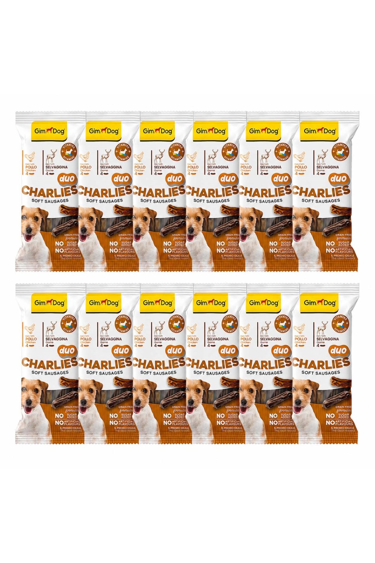 Charlies Duo Tavuklu ve Av Etli Köpek Ödül Maması 60 g (14 Adet)