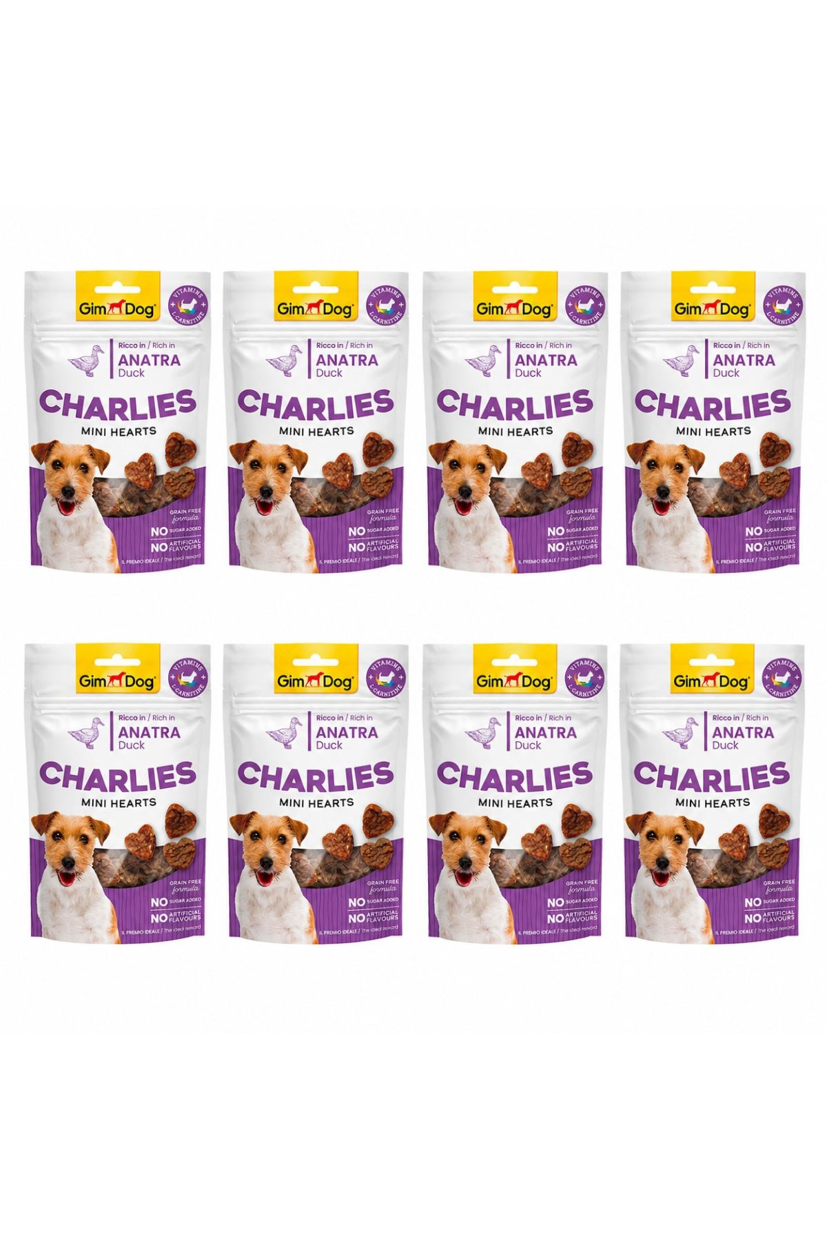 Charlies Mini Hearts Ördekli Köpek Ödülü 70 g (8 Adet)