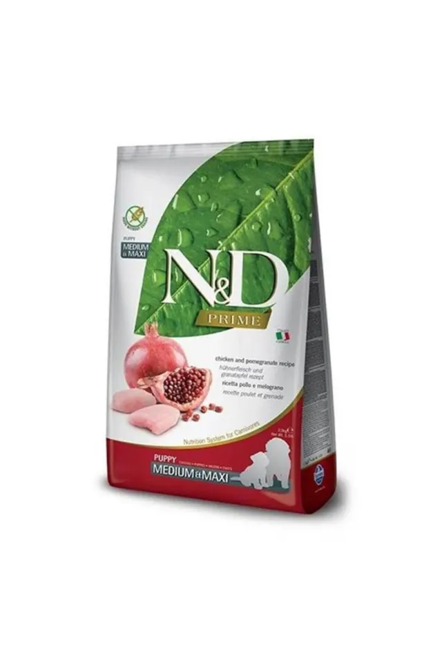 Prime Tavuklu Narlı Tahılsız Medium Maxi Yavru Köpek Maması 2,5 kg