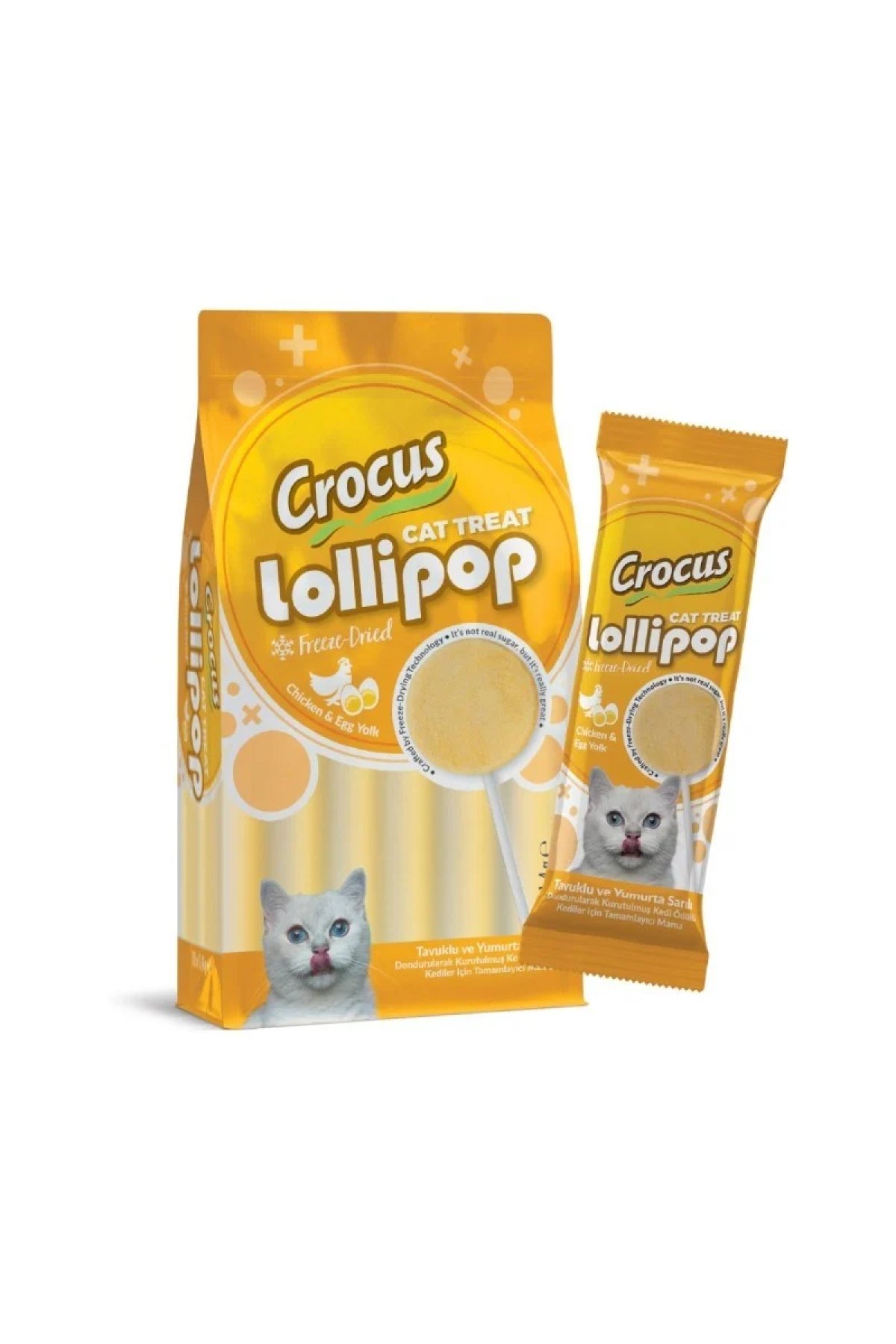 Tavuklu Ve Yumurta Sarılı Kedi Lolipop-1 Adet