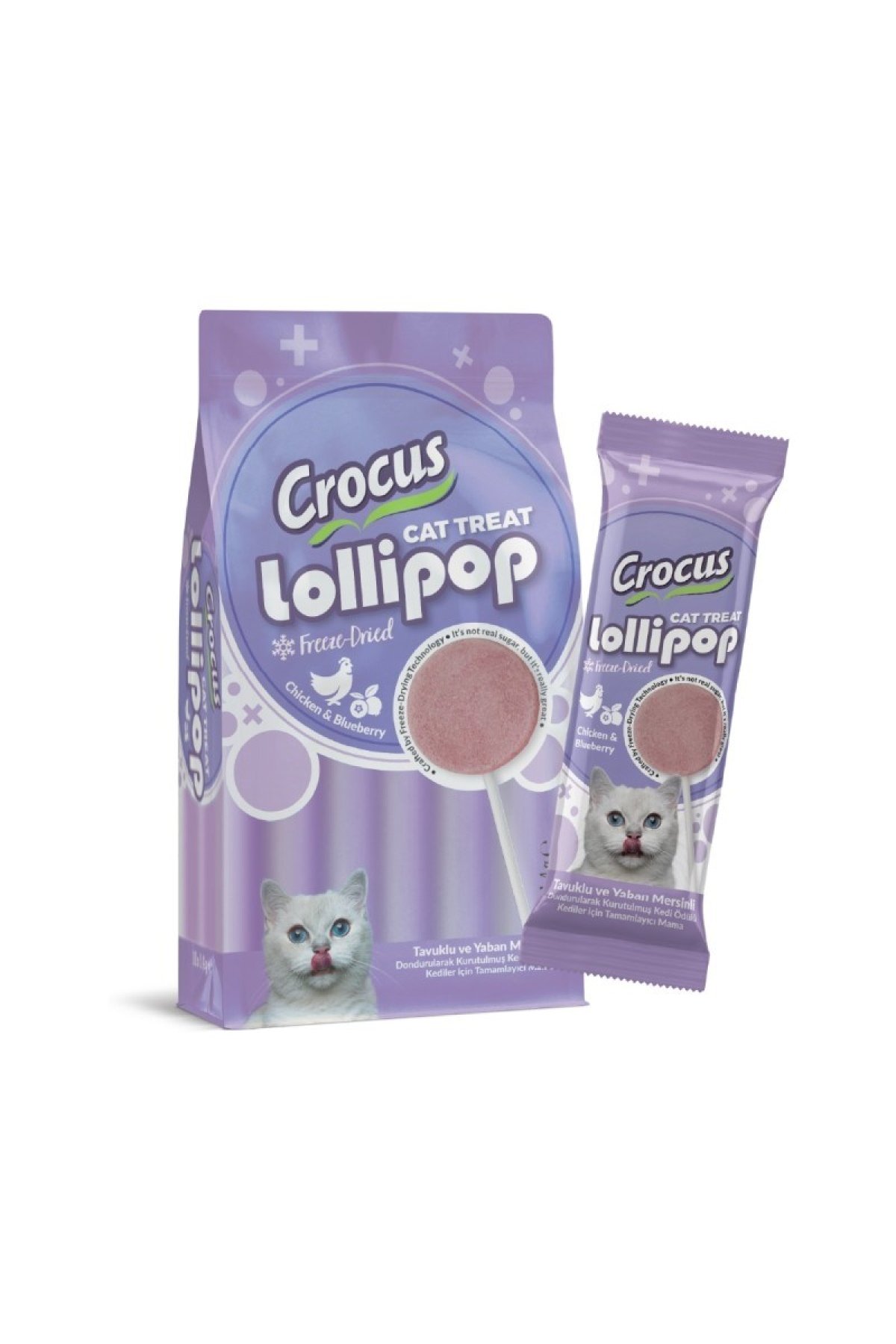 Tavuklu Ve Yaban Mersinli Kedi Lolipop-1 Adet