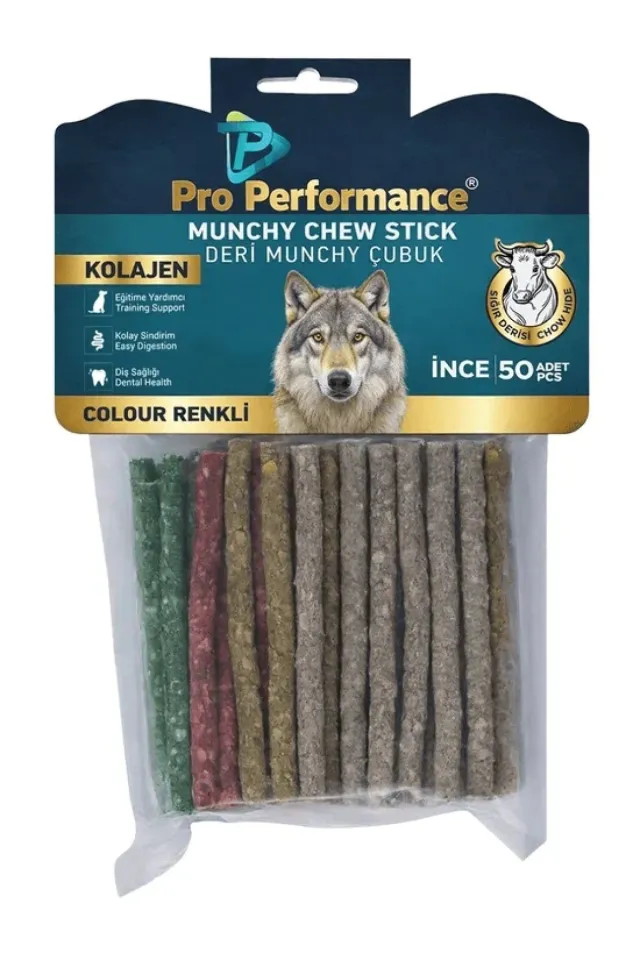Munchy İnce Köpek Ödülü Renkli 50'li