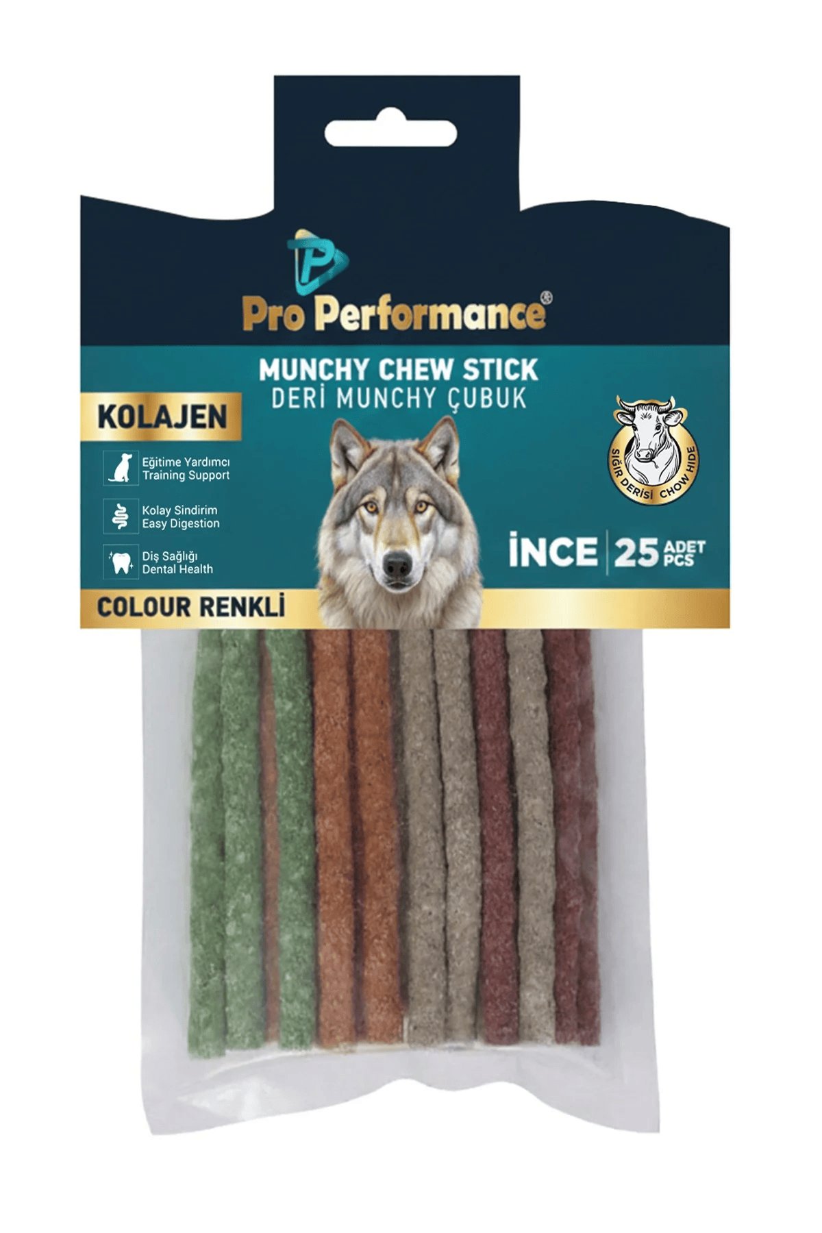 Munchy İnce Köpek Ödülü Renkli 25'li