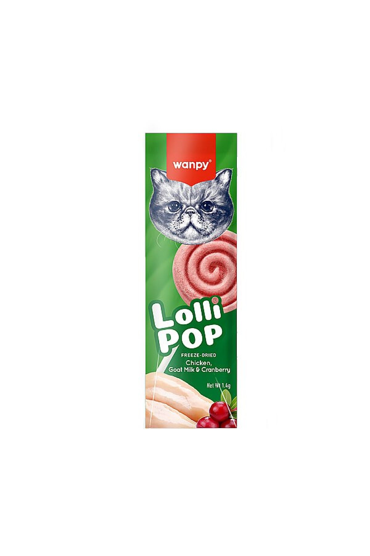 Kızılcıklı Kedi Lolipop 1,4 Gr