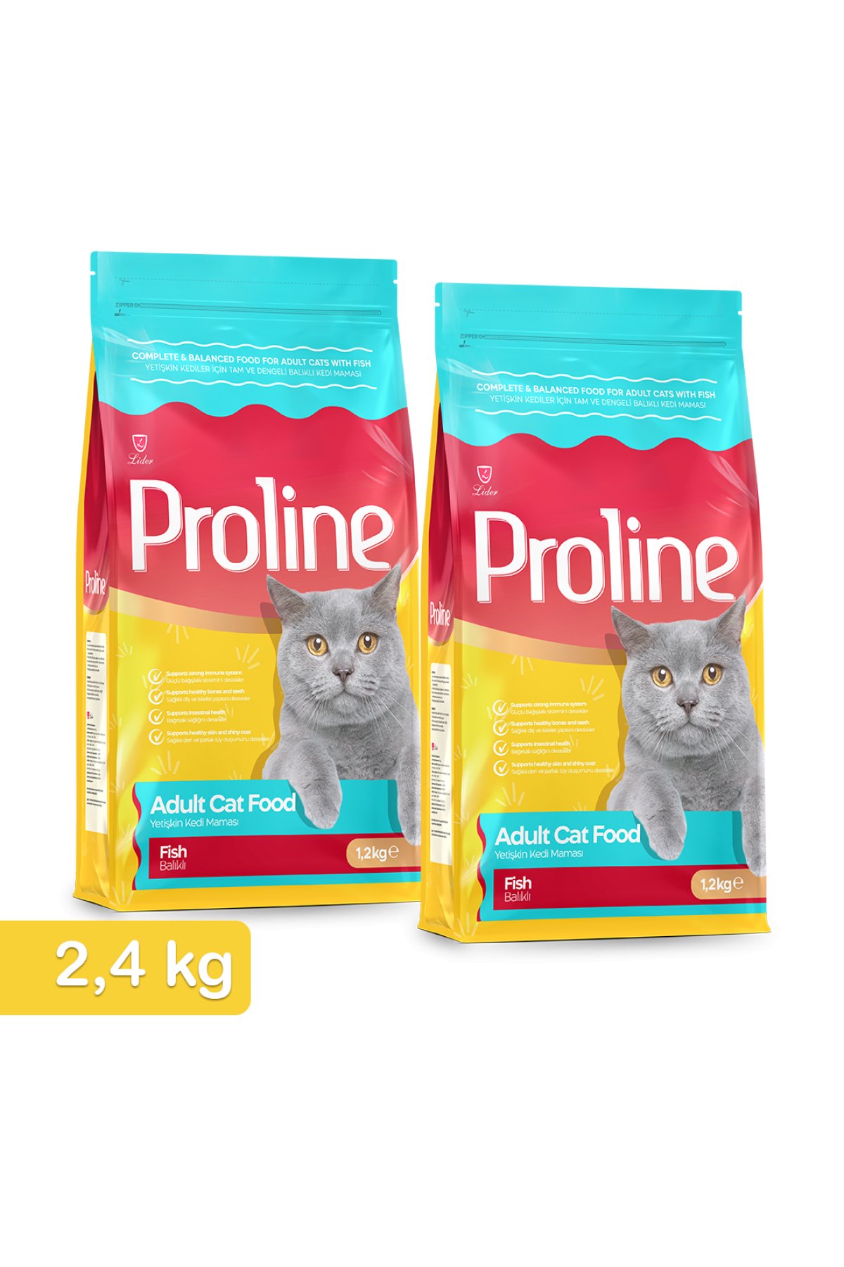 Balıklı Yetişkin Kedi Maması 1,2 Kg x 2 Adet