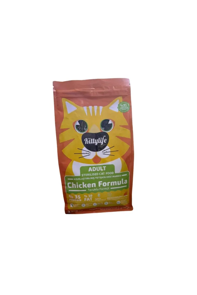 Kittylife Tavuklu Kısırlaştırılmış Yetişkin Kedi Maması 2 Kg