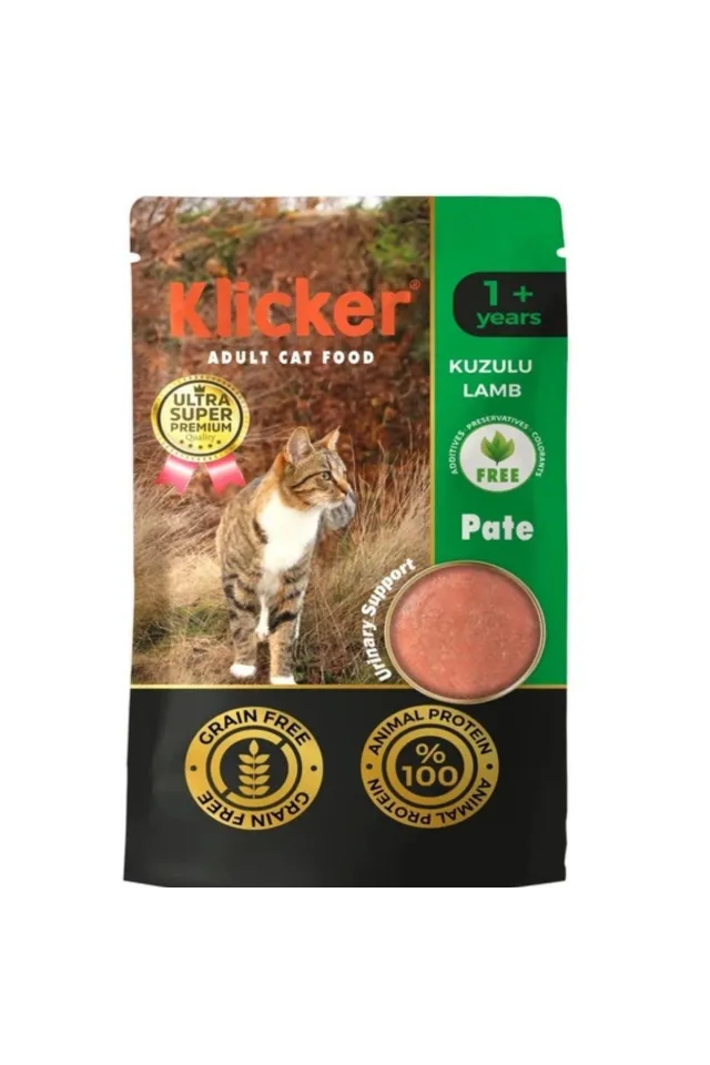 Klicker Kuzulu Pate Kedi Konservesi 85 Gr