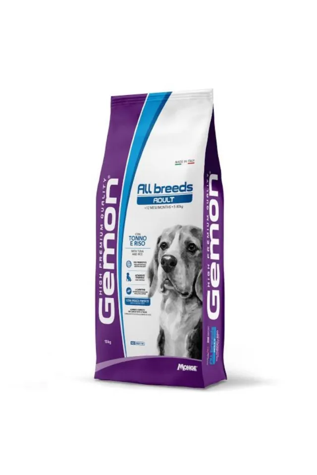 Gemon Adult Ton Balıklı Pirinçli Yetişkin Köpek Maması 15 Kg