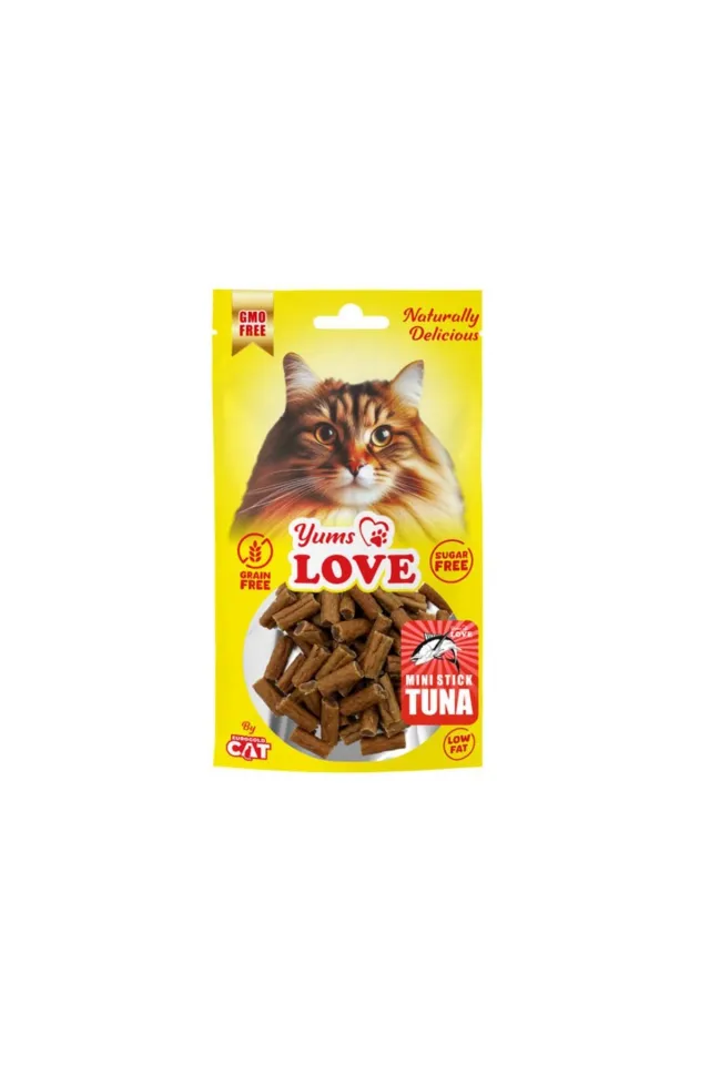 Yums Love Kedi Ödülü Mini Çubuk Ton Balıklı 2 cm 50 gr