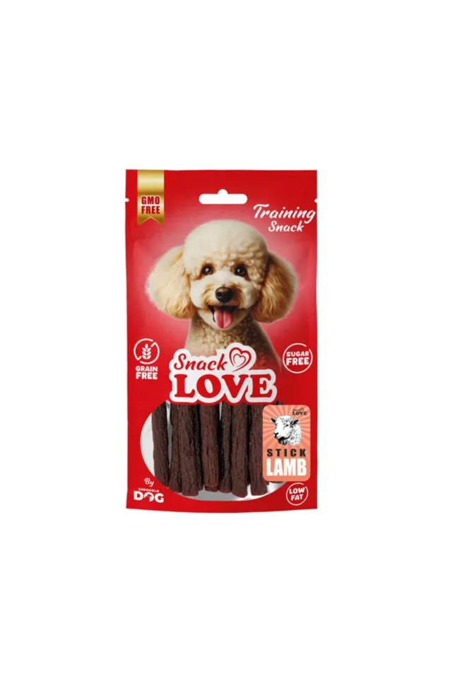 Snack Love Köpek Ödülü Çubuk Kuzu Etli Lamb Stick 11 cm Çap 1 cm 70 gr