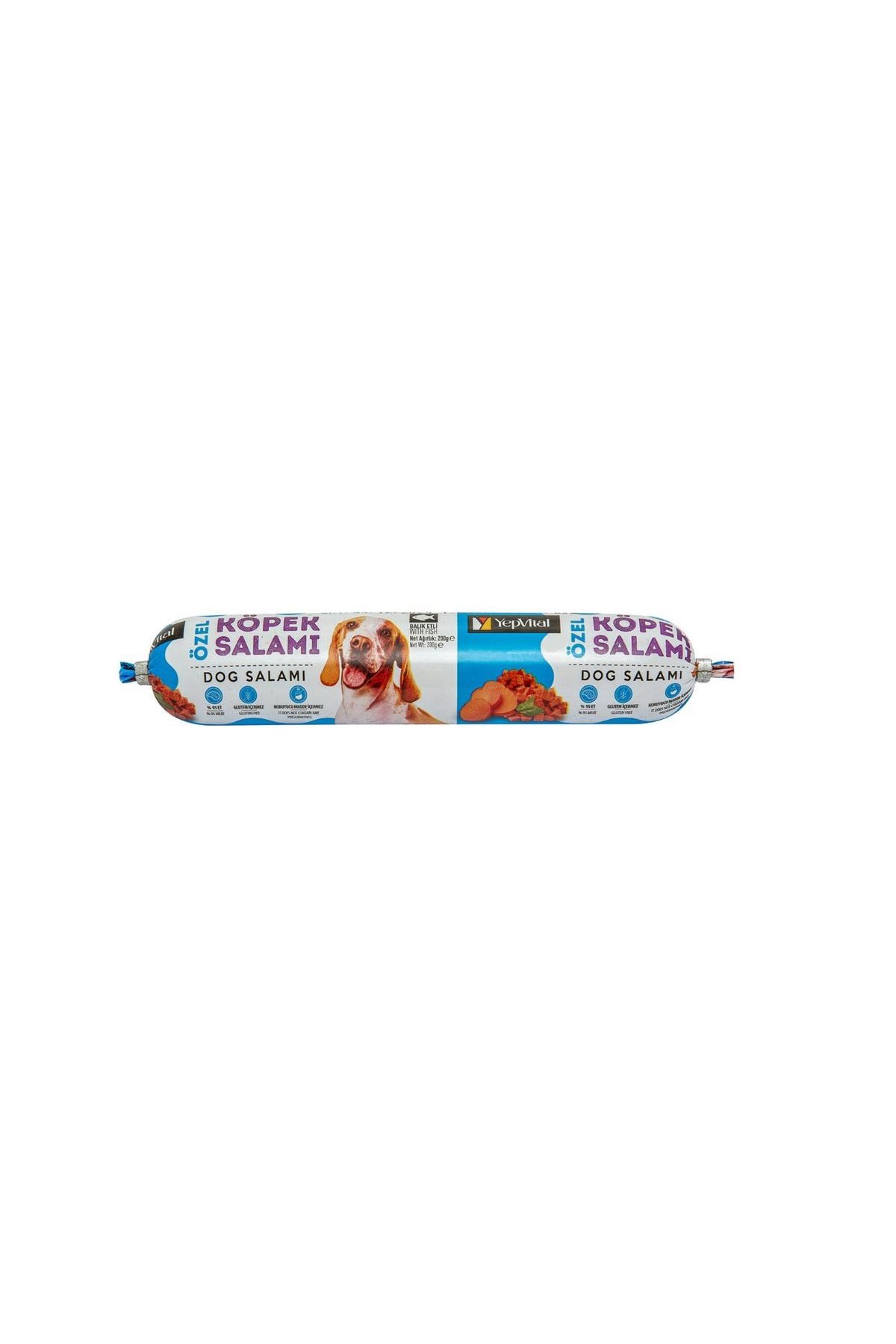 Yepvital Özel Balık Etli Köpek Salamı 200 G