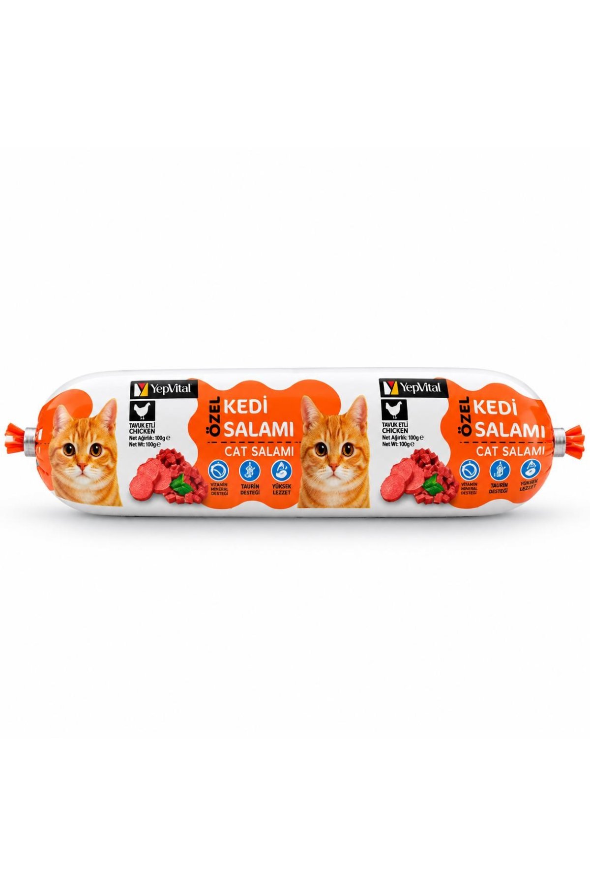 Yepvital Özel Tavuklu Kedi Salamı 100 Gr